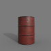 Barril 200 litros Tierra roja 3D modelo Compro - render