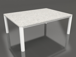 Table basse 70×94 (Blanc, DEKTON Sirocco)