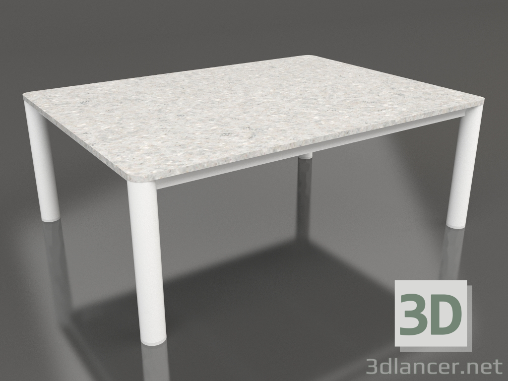 Modelo 3d Mesa de centro 70×94 (Branco, DEKTON Sirocco) - preview