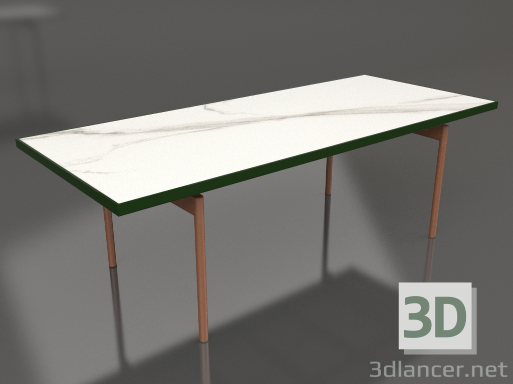 3d model Dining table (Bottle green, DEKTON Aura) - preview