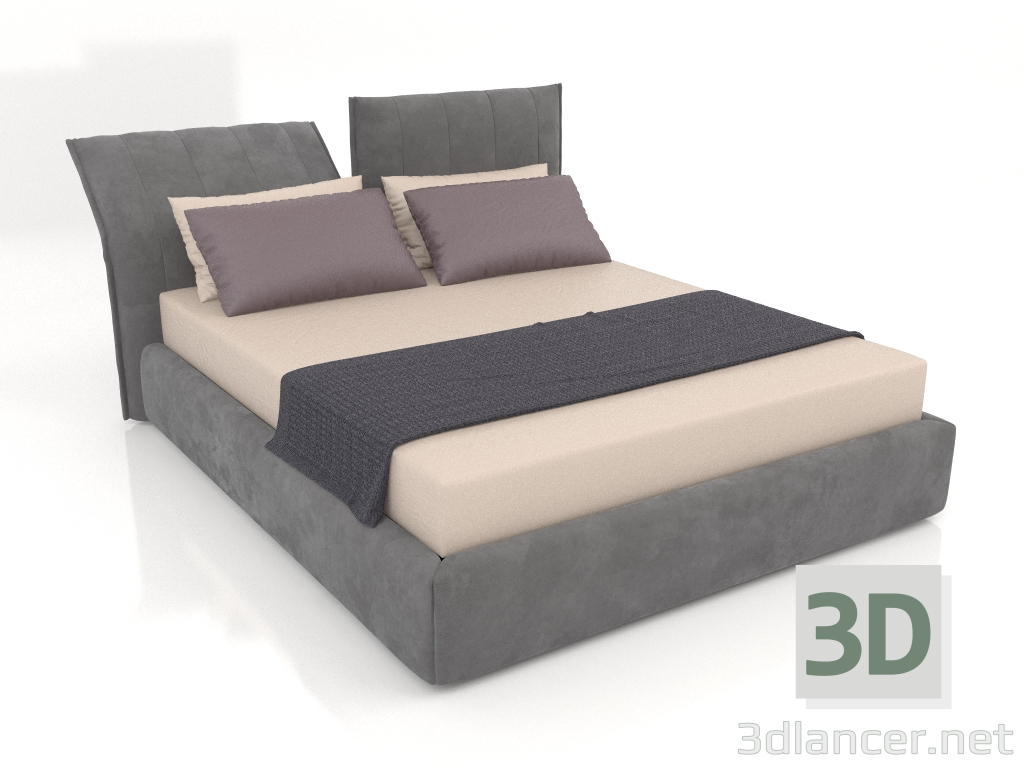 3d model Ferro double bed - preview