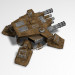 3d Heavy defensive turret model buy - render