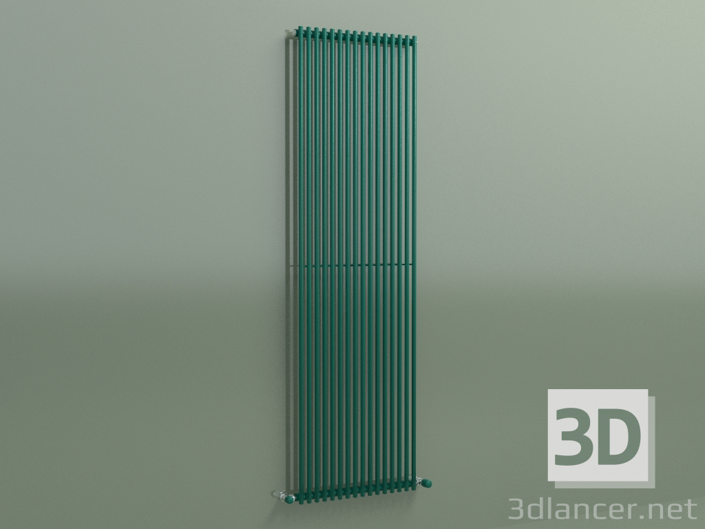 3d model Radiador vertical ARPA 1 (1820 16EL, verde ópalo RAL 6026) - vista previa