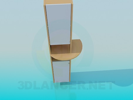 3d model Cabinet with shelf - preview