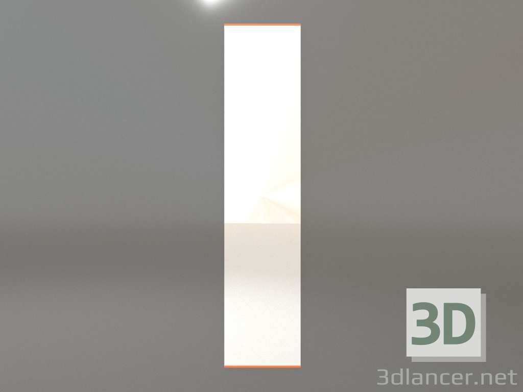 Modelo 3d Espelho ZL 01 (400x1800, laranja brilhante luminoso) - preview