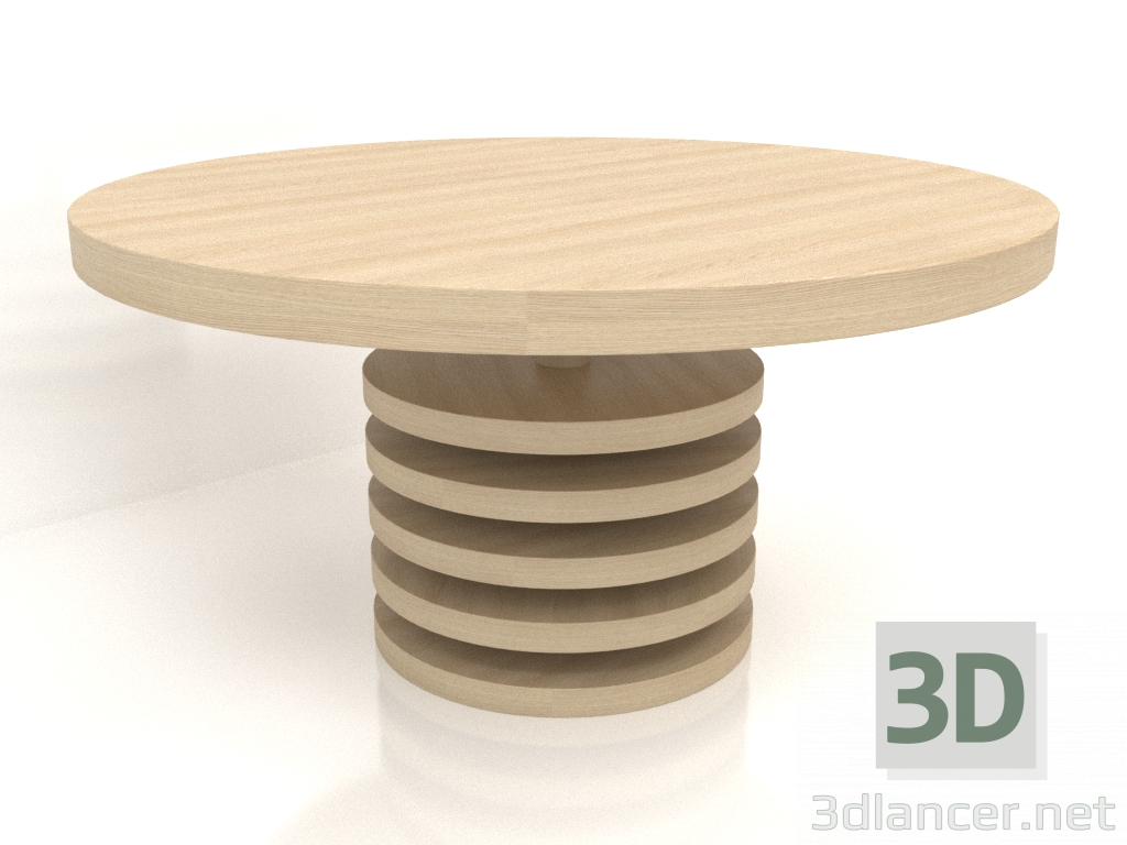 3D Modell Esstisch DT 03 (D=1493x762, Holz weiß) - Vorschau