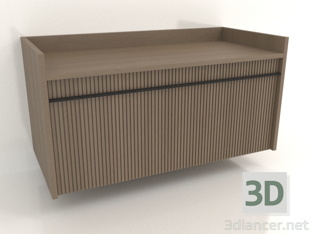 3d model Mueble de pared TM 11 (1065x500x540, gris madera) - vista previa