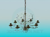 Chandelier on chain