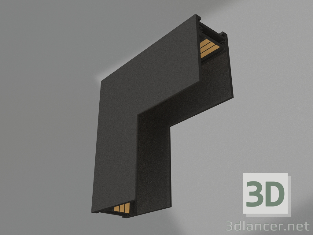 3d model Conector de esquina MAG-CON-2538-L90-INT (BK, interno) - vista previa