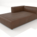 3d model Chaise longue 207 with an armrest on the right - preview