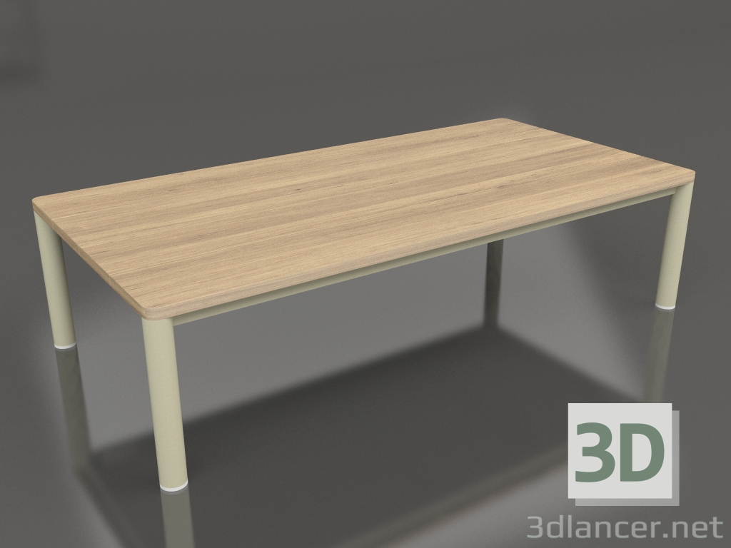 Modelo 3d Mesa de centro 70×140 (Ouro, madeira Iroko) - preview