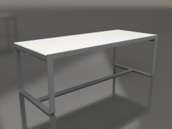 Table à manger 210 (Polyéthylène blanc, Anthracite)