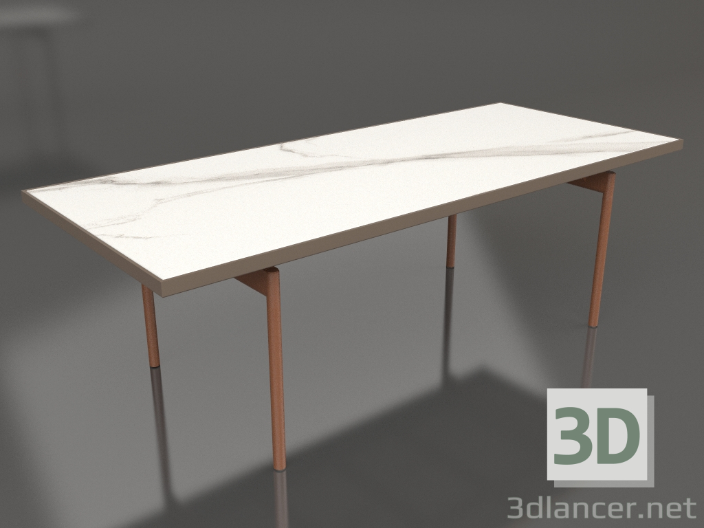 3D Modell Esstisch (Bronze, DEKTON Aura) - Vorschau