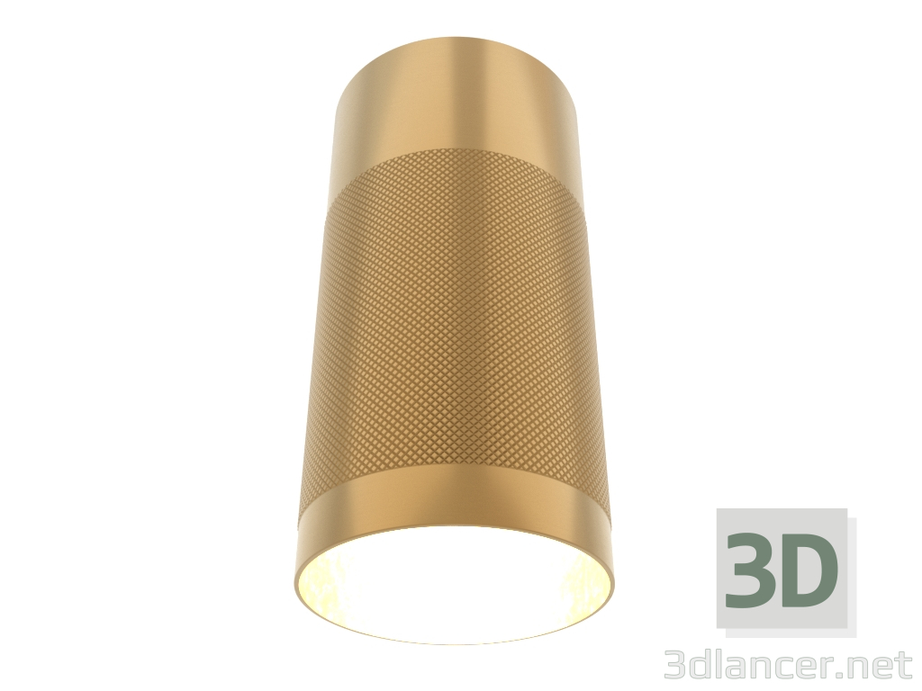 3d model Lámpara de techo de superficie Patrone (latón macizo) - vista previa