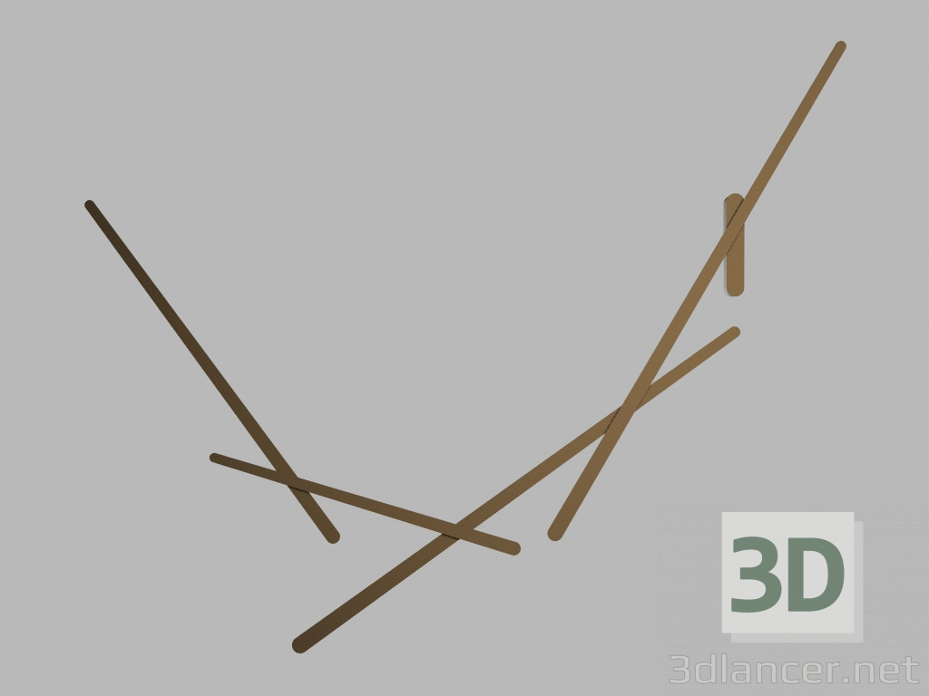 3D Modell Wandleuchte 1705 (f) - Vorschau