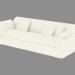 3D Modell Doppel-Sofa-Bett - Vorschau