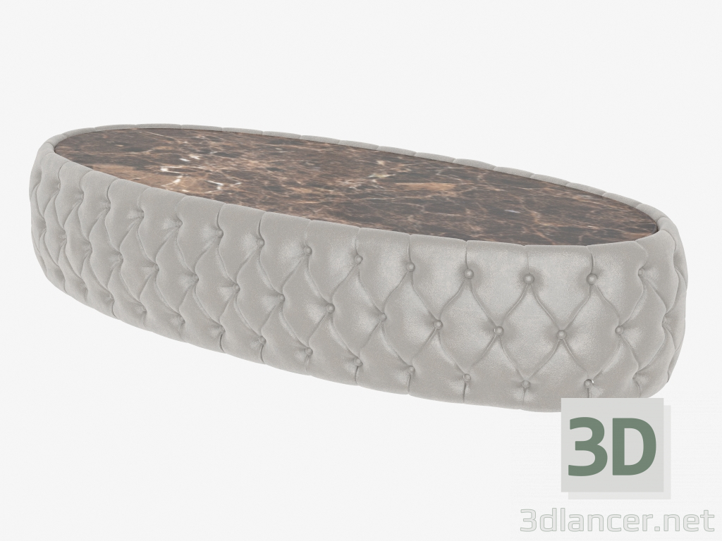 Modelo 3d mesa de café CHELSEA OVAL mesa de café (1300h750h470) - preview