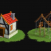 3d model 3D Fantasy House Game asset - LOW POLY - preview