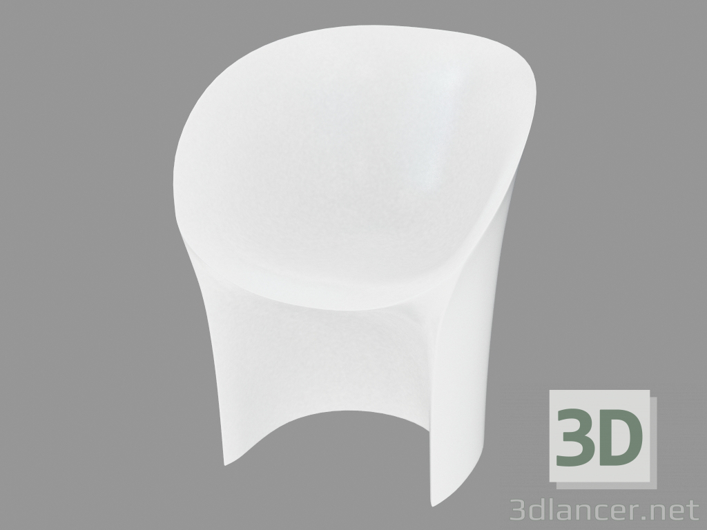 modèle 3D Chaise rembourrée - preview