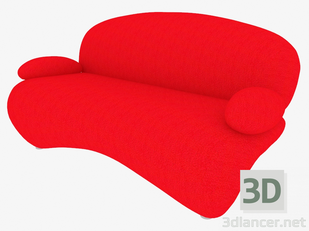 modello 3D Sofa Beauty Co (01) - anteprima