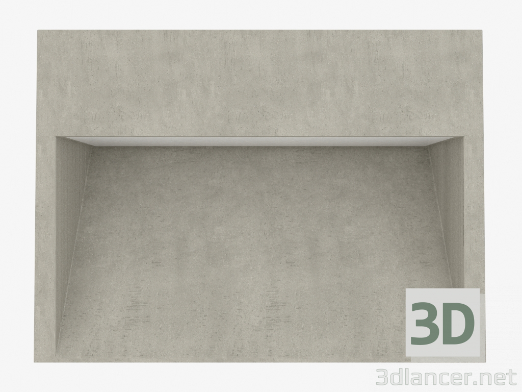 Modelo 3d Coluna de luz CONCRETE BOLLARD H250mm (C8100W) - preview