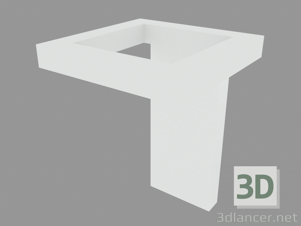 3d model Columna de luz TRIM SQUARE 170 BOLLARD (S3151W) - vista previa