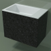 modèle 3D Lavabo suspendu (02R133102, Nero Assoluto M03, L 60, P 36, H 48 cm) - preview