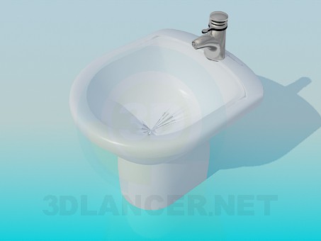 3d model bidet - vista previa