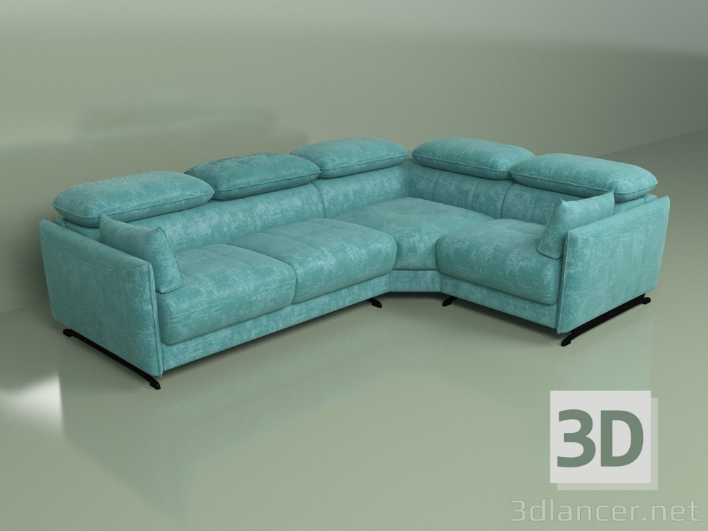 3d model Sofá rinconera Sean - vista previa