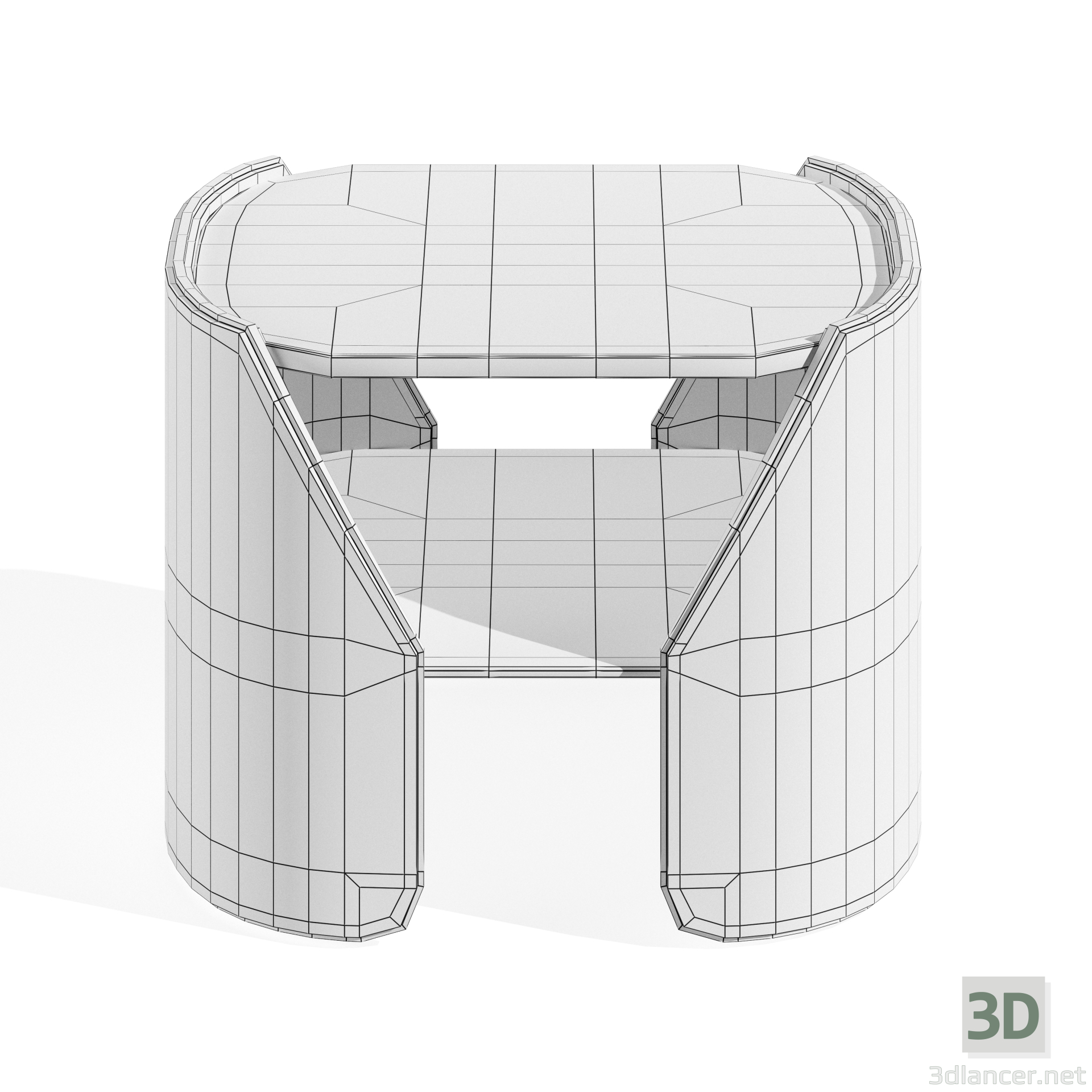 modello 3D di FITZGERALD TAVOLINO BASSO comprare - rendering