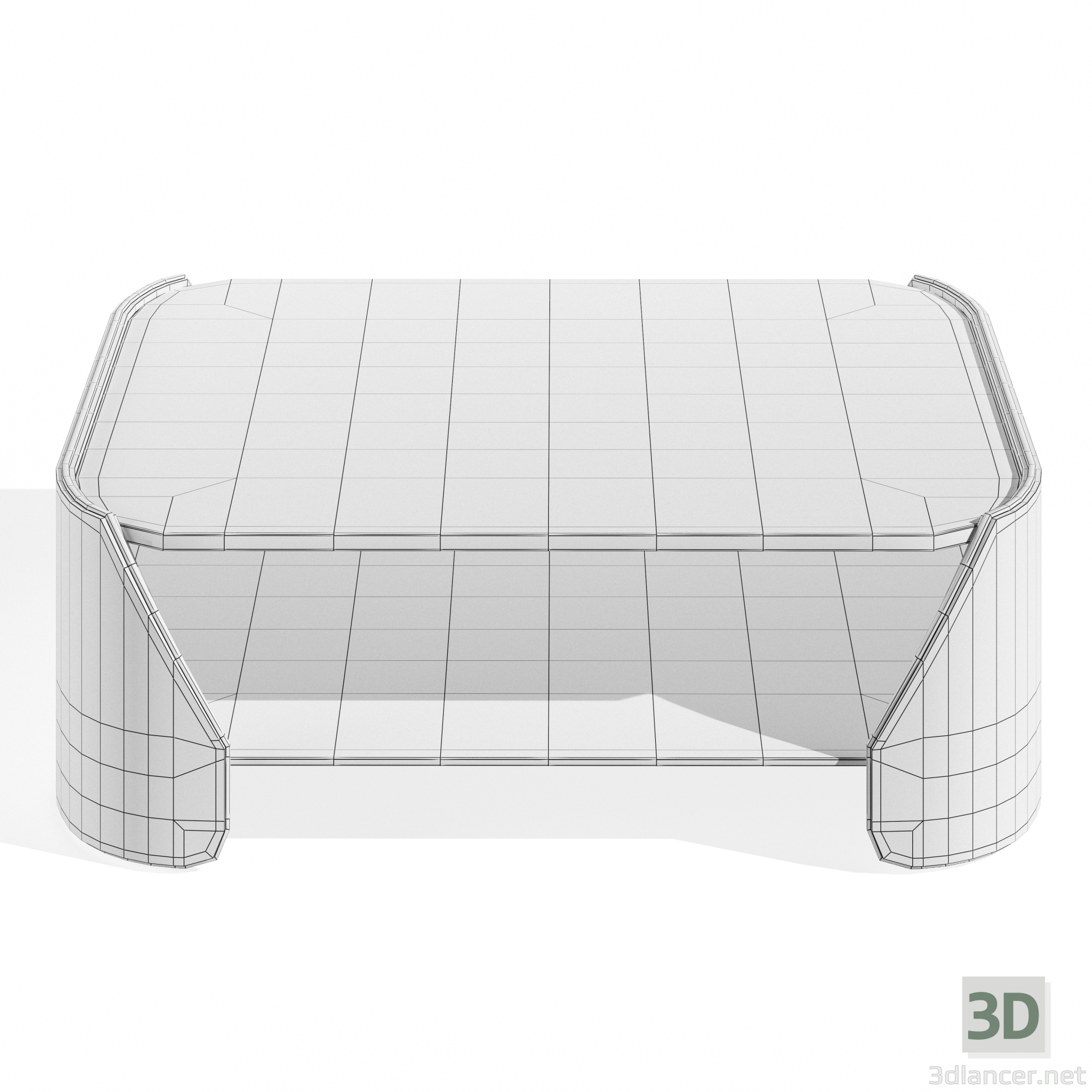 modello 3D di FITZGERALD TAVOLINO BASSO comprare - rendering