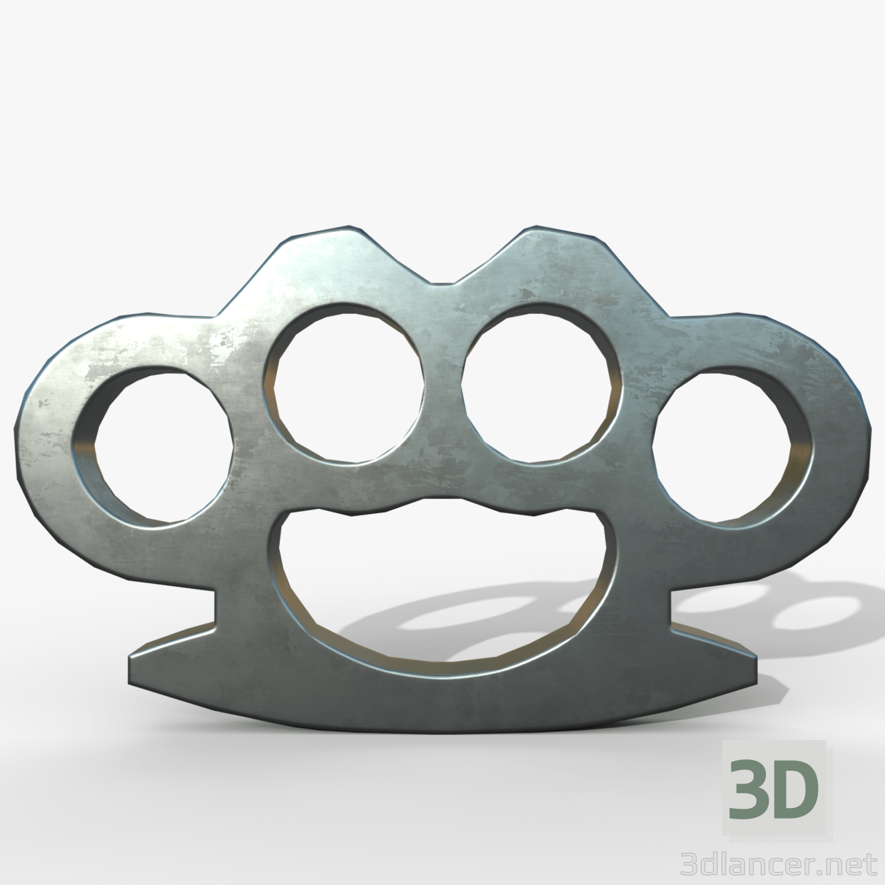 3d model brass knuckles - preview