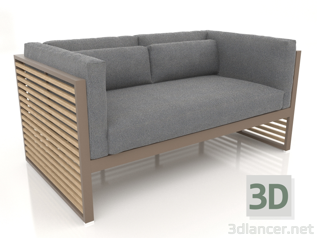 3D Modell Doppelsofa (Bronze) - Vorschau