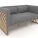 3D Modell Doppelsofa (Bronze) - Vorschau