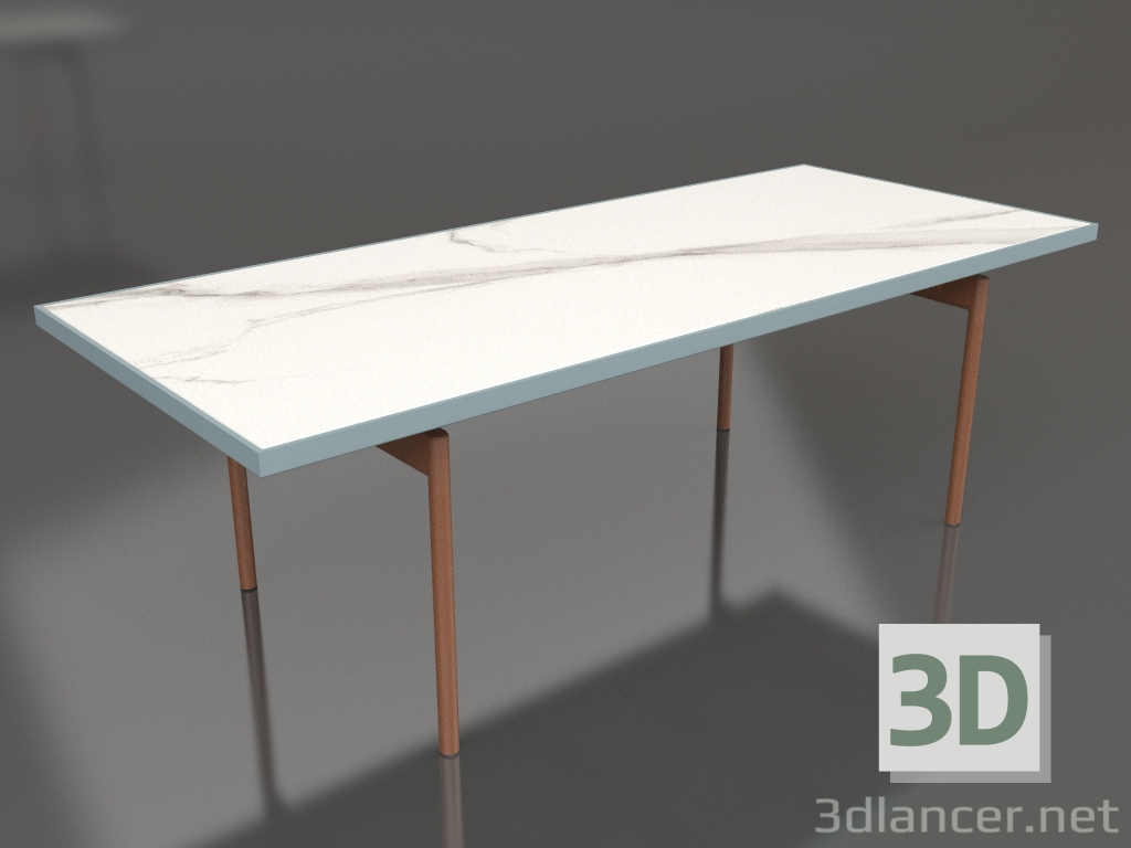 modello 3D Tavolo da pranzo (Grigio blu, DEKTON Aura) - anteprima