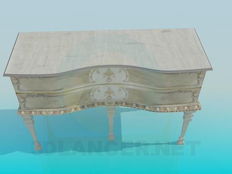 modèle 3D Commode antique - preview