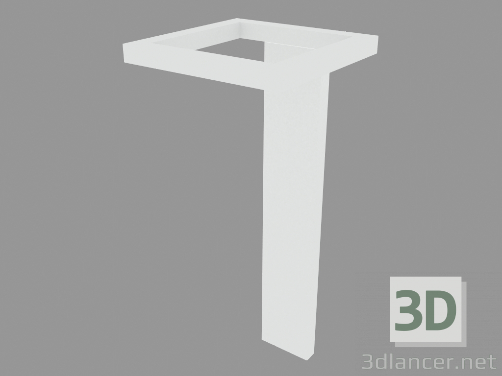 modello 3D Colonna luminosa TRIM SQUARE 240 BOLLARD (S3156W) - anteprima