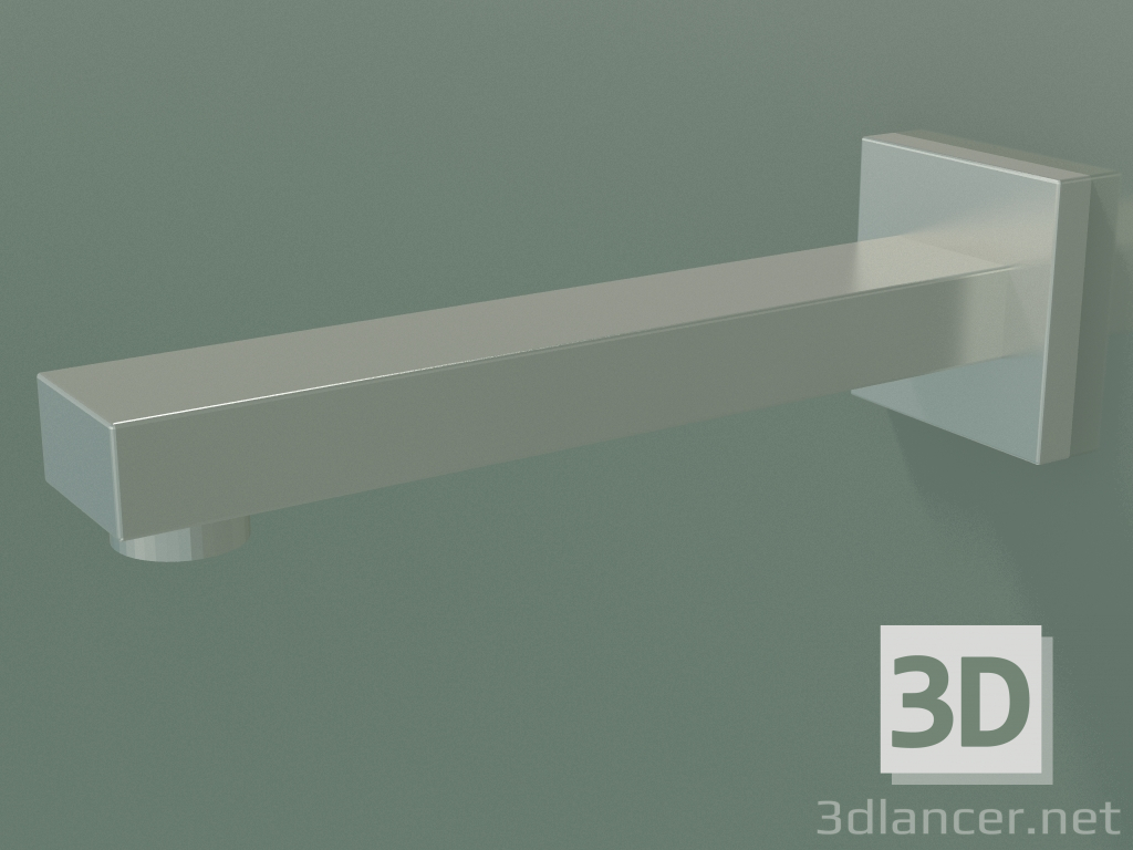 3d model Caño para lavabo de pared, sin vaciador (13800980-060010) - vista previa