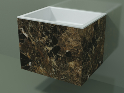 Duvara monte lavabo (02R133301, Emperador M06, L 60, P 48, H 48 cm)