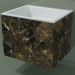 3d model Wall-mounted washbasin (02R133301, Emperador M06, L 60, P 48, H 48 cm) - preview