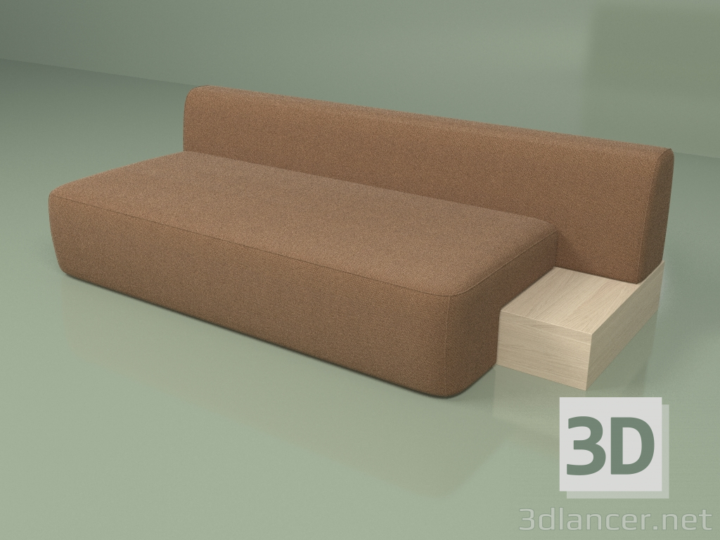 3d model Sofá Cascad con cojines (izquierda) (2019) - vista previa