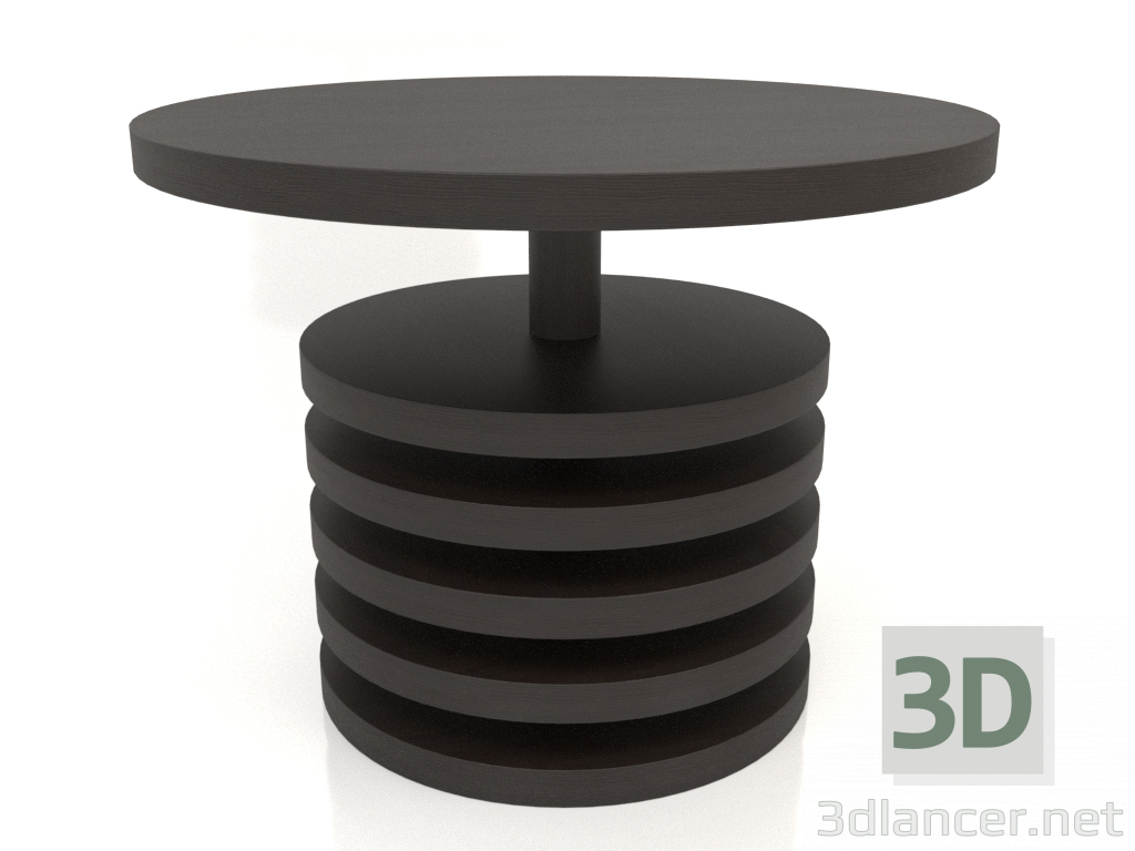 3d model Mesa de comedor DT 03 (D=1000x750, madera marrón oscuro) - vista previa