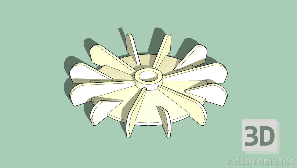 modèle 3D Turbine pour moteur - preview