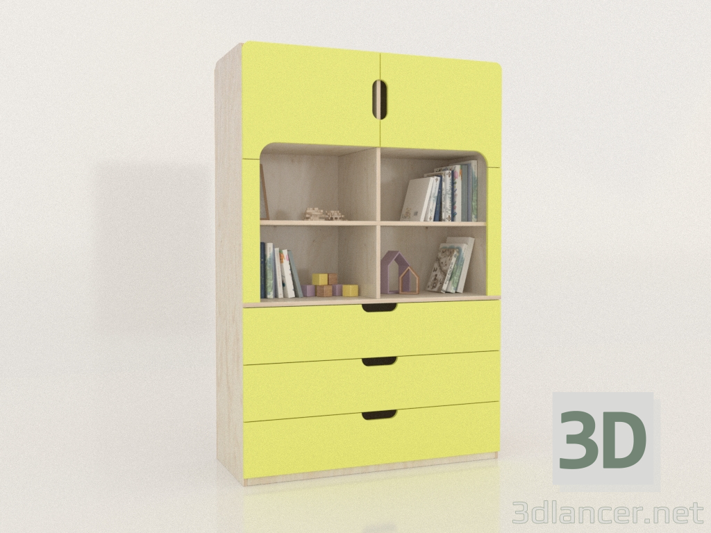 3d model Bookcase-chest MODE K (DJDKAA) - preview