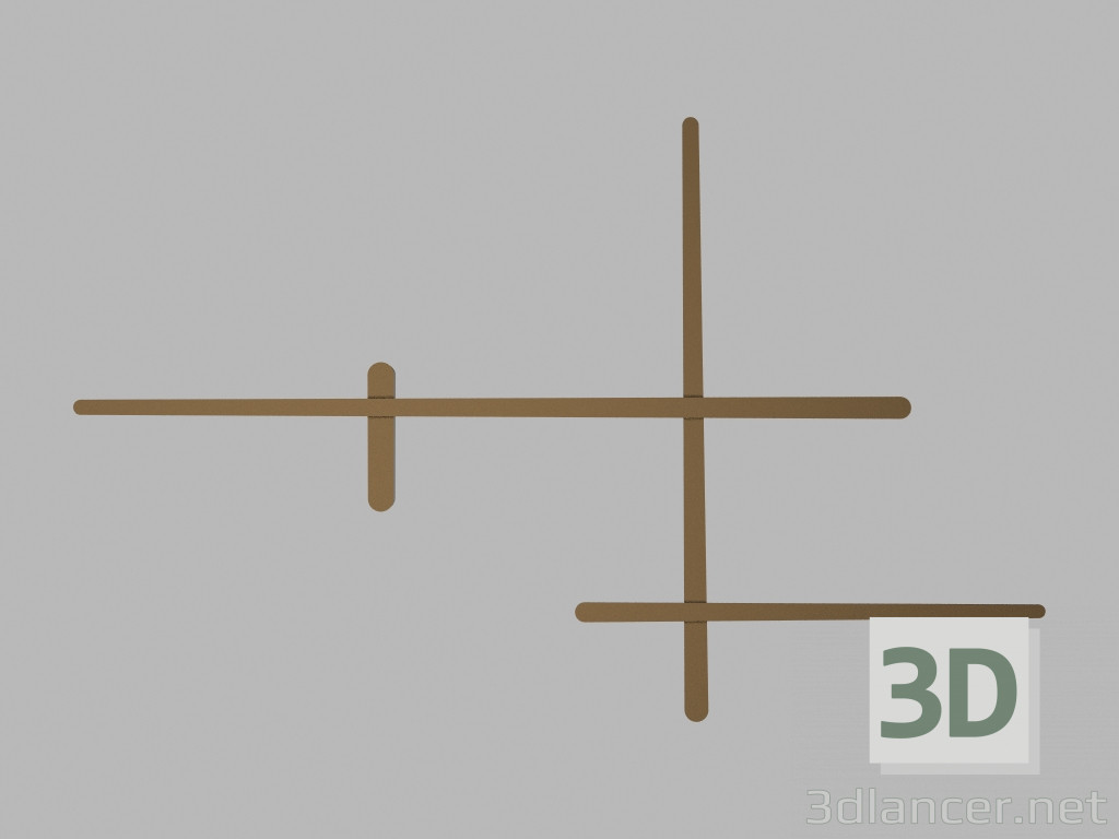 3D Modell Wandleuchte 1715 (a) - Vorschau