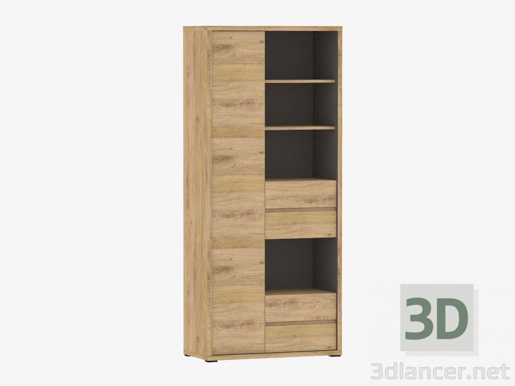 3d model Rack 1D-4S (TIPO 12) - vista previa