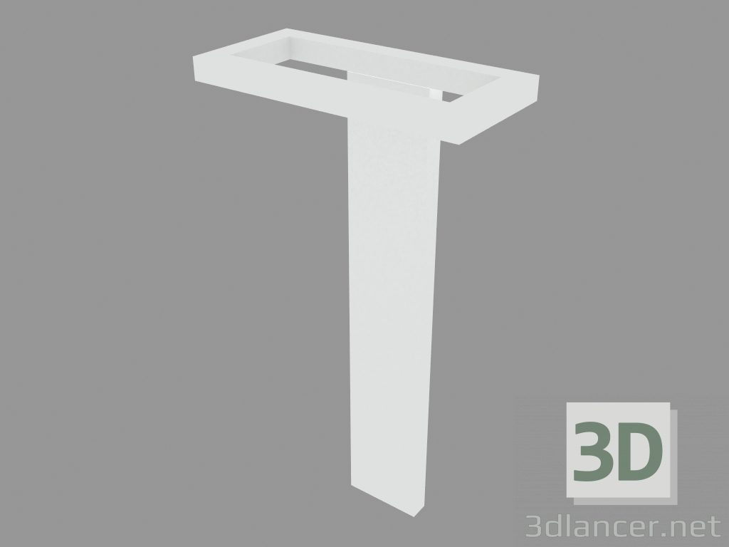 3d model Columna de luz TRIM RECTANGULAR BOLLARD (S3172W) - vista previa