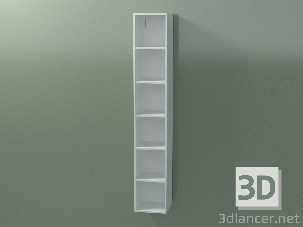 3d model Armario alto de pared (8DUAEC01, Glacier White C01, L 24, P 24, H 144 cm) - vista previa