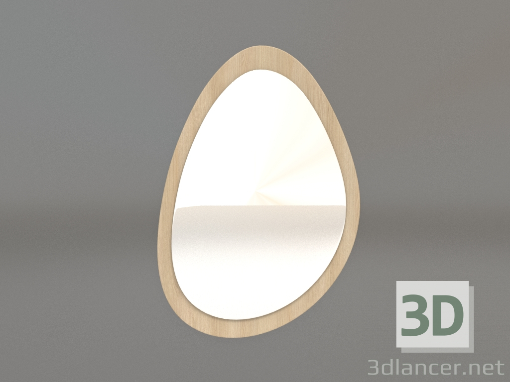 3d model Mirror ZL 05 (470х677, wood white) - preview