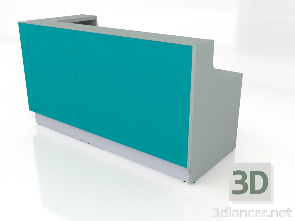 3d model Mostrador de recepción Linea LIN38L (2050x850) - vista previa